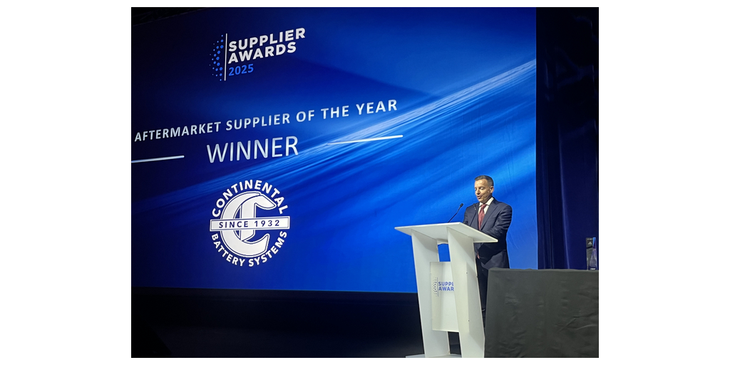 Continental Battery Systems Wins Stellantis 2025 Aftermarket Supplier of the Year Continental Battery Systems Wins Stellantis 2025 Aftermarket Supplier of the Year