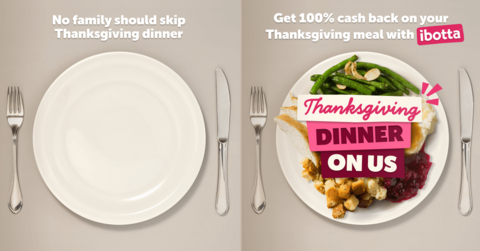 thumbnail Ibotta's 'Thanksgiving on Us' campaign launches on November 1, 2025.