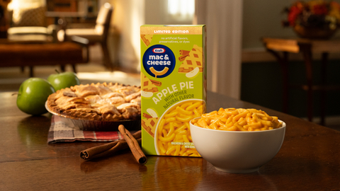 original KRAFT MAC & CHEESE UNVEILS NEW APPLE PIE FLAVOR JUST IN TIME FOR THANKSGIVING