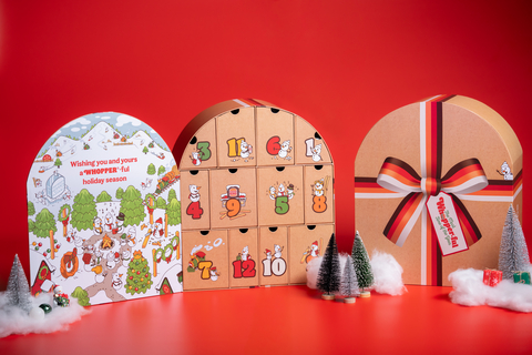 Available for purchase beginning November 21 while supplies last, the all-new limited-edition BK Advent Calendar features 12 nostalgic surprises, providing daily moments to reminisce on holidays past while inspiring new holiday memories that will last a lifetime.