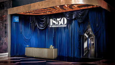 Rendering of the 1850 by American Express® entrance at the Aria Resort & Casino
