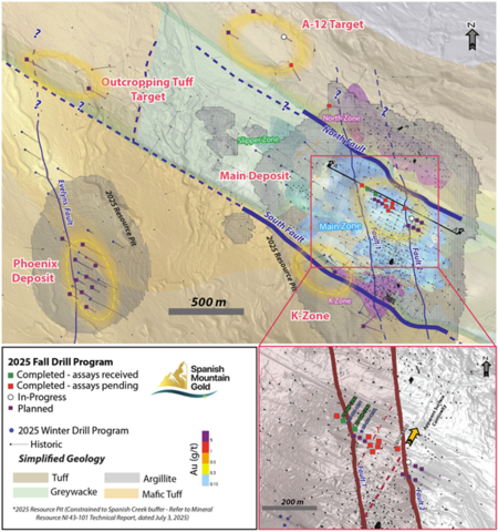 thumbnail Figure 3: Drill Collar Location Map for 2025 Fall Drill Program