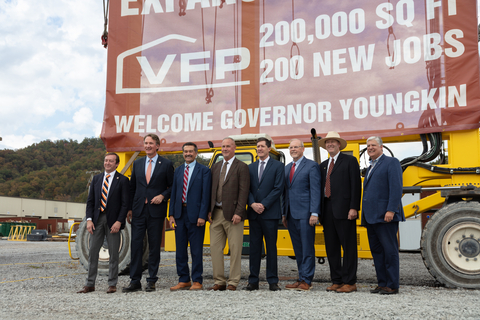 Virginia Governor Youngkin accompanied by VFP President Scott File along with other Virginia representatives.