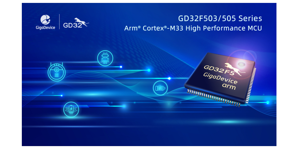  La famiglia di microcontroller MCU GD32 amplia il suo portafoglio ad alte prestazioni con la nuova serie di MCU GD32F503/505