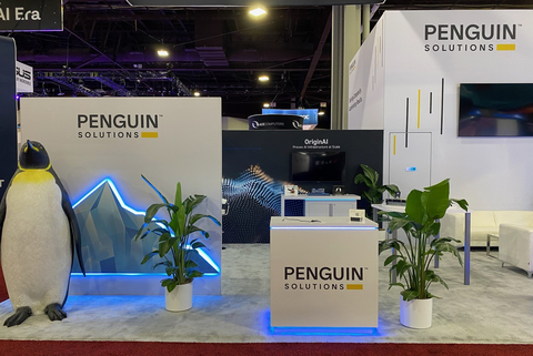 Penguin Solutions will be showcasing its latest HPC solutions for optimizing AI infrastructure at Supercomputing 2025 in St. Louis. Photo credit: Penguin Solutions' booth at SC24 in Atlanta.