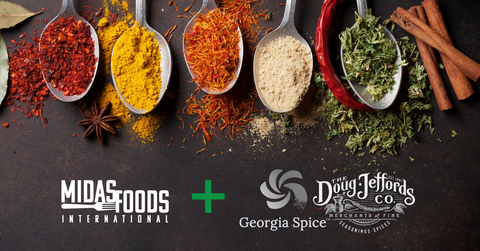 Midas Foods International, a leading innovator in custom dry-blend solutions and culinary product development, is pleased to announce the acquisition of Georgia Spice and The Doug Jeffords Company, united under the new brand Creative Spiceworks. This acquisition marks the second major milestone for Midas Foods within the past 12 months, advancing its strategy to create a culinary-driven, custom manufacturing platform with exceptional R&D capabilities, custom packaging, and a national reach. By adding expanded blending and packaging capacity, Midas Foods is now even better positioned to meet growing demand in the protein, meat processing, and snack food categories. Headquartered in Oak Park, Michigan, Midas Foods International specializes in dry-blend culinary solutions, including sauces, gravies, seasonings, and desserts. Their focus is on cutting edge innovation and flavor, functionality and quality.