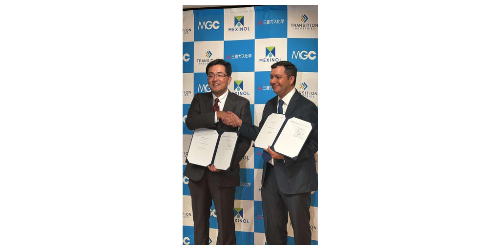  Transition Industries e Mitsubishi Gas Chemical sottoscrivono un accordo per la compravendita di metanolo a bassissimo contenuto di carbonio