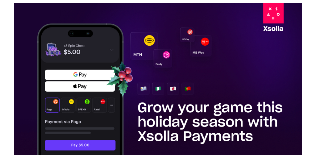 Gli sviluppatori di giochi ora possono catturare maggiori richieste nel periodo festivo con il portafoglio di pagamenti ampliato di Xsolla