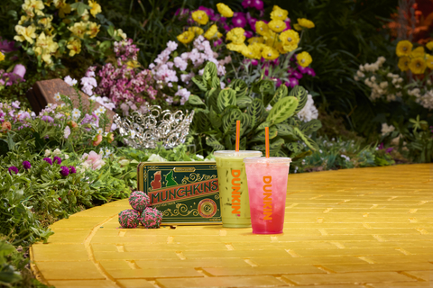 Meet the Dunkin' x Wicked Menu – featuring a Wicked Green Matcha, Wicked Pink Refresher and Wicked MUNCHKINS®