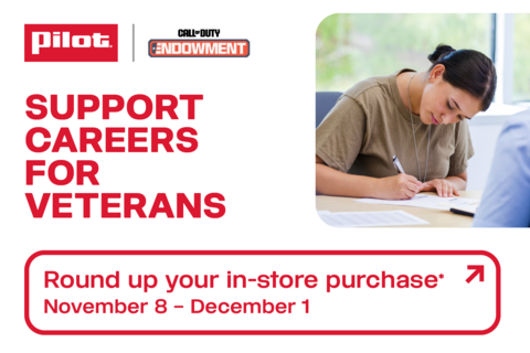 original Pilot kicks off round-up campaign in honor of Veterans Day.