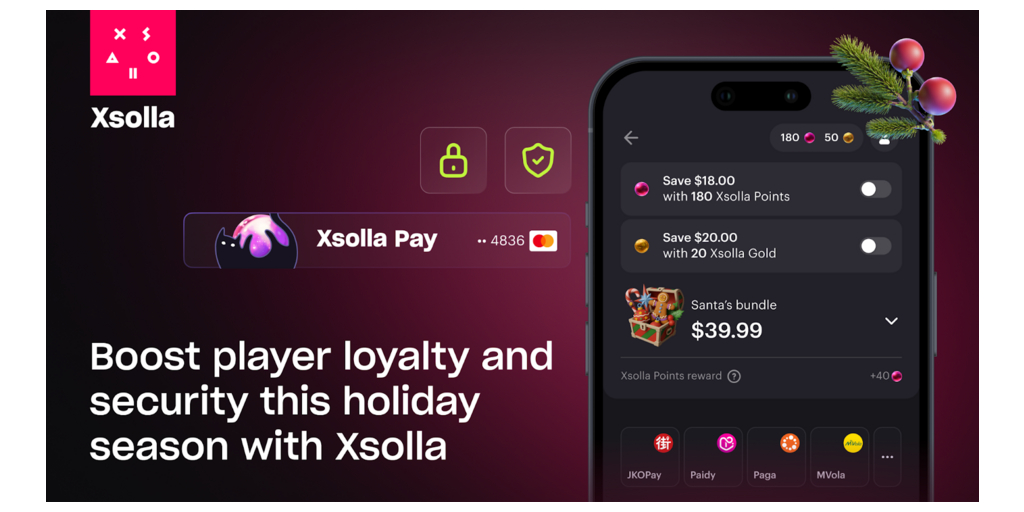 Gli sviluppatori di videogiochi ora possono rafforzare la fidelizzazione e la sicurezza dei giocatori grazie all’ecosistema fintech ampliato sviluppato da Xsolla per le festività