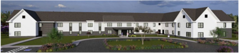 Rendering of the Blackstone in Du Quoin, Illinois. A $1.5 million Affordable Housing Program (AHP) award through FHLBank Chicago member Associated Bank will help Turnstone Development Corporation build 36 new rental units.