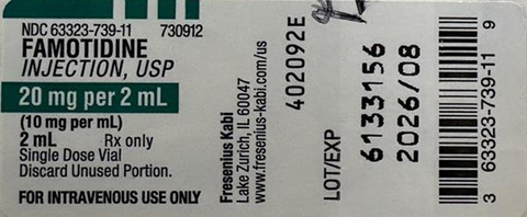 Three lots (numbers 6133156, 6133194, 6133388) of Famotidine Injection are being recalled in the U.S. by Fresenius Kabi.