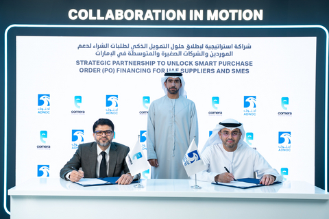 original 阿布達比國家石油公司(ADNOC)攜手Comera Financial Holdings,為阿聯供應商和中小企業提供智慧融資解決方案(照片:AETOSWire)