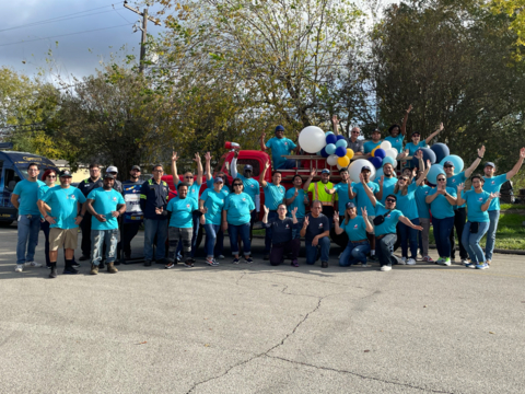 Port Houston employees volunteering at a community event. For the second year in a row, Port Houston has been certified as a Great Place To Work®.