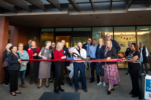 Peter Schakow, president of the Board of Directors; San Rafael Mayor Kate Colin; President and CEO of the San Rafael Chamber of Commerce, Karen Strolia