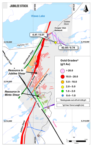 thumbnail Figure 2 – Plan Map of the Wawa Project.