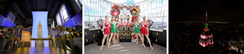 thumbnail The Empire State Building Holiday Celebrations Include: Radio City Rockettes 100th Anniversary Exhibits, Visits from Santa, Holiday Décor, Movie Screenings, Pop-ups, Lightings, and More