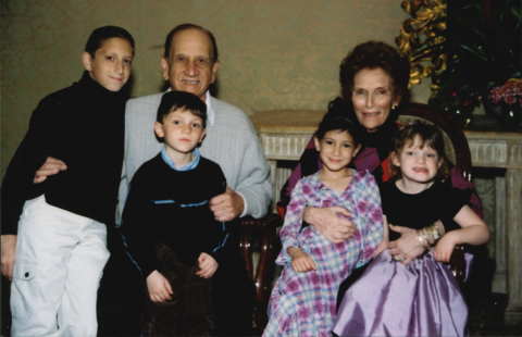 Charles, Betty & their four grandchildren