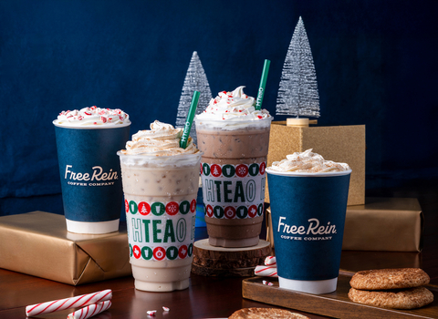 HTeaO is celebrating the season with two limited-time lattes, Snickerdoodle and Peppermint Mocha, crafted with Free Rein Homestead espresso and available from November 12 through December 31, along with new festive holiday cups and limited-edition green straws at participating locations.