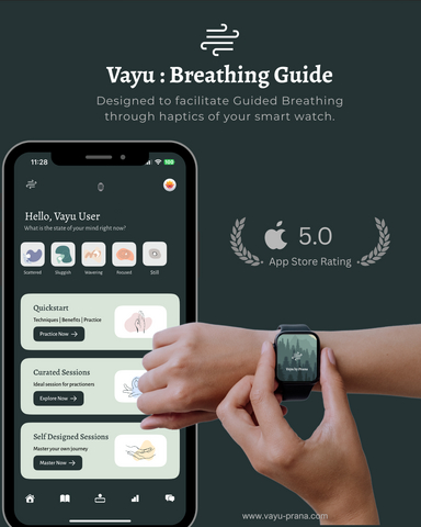 thumbnail Vayu is a science-guided breathwork app using Apple Watch biometrics to help calm and strengthen the nervous system.