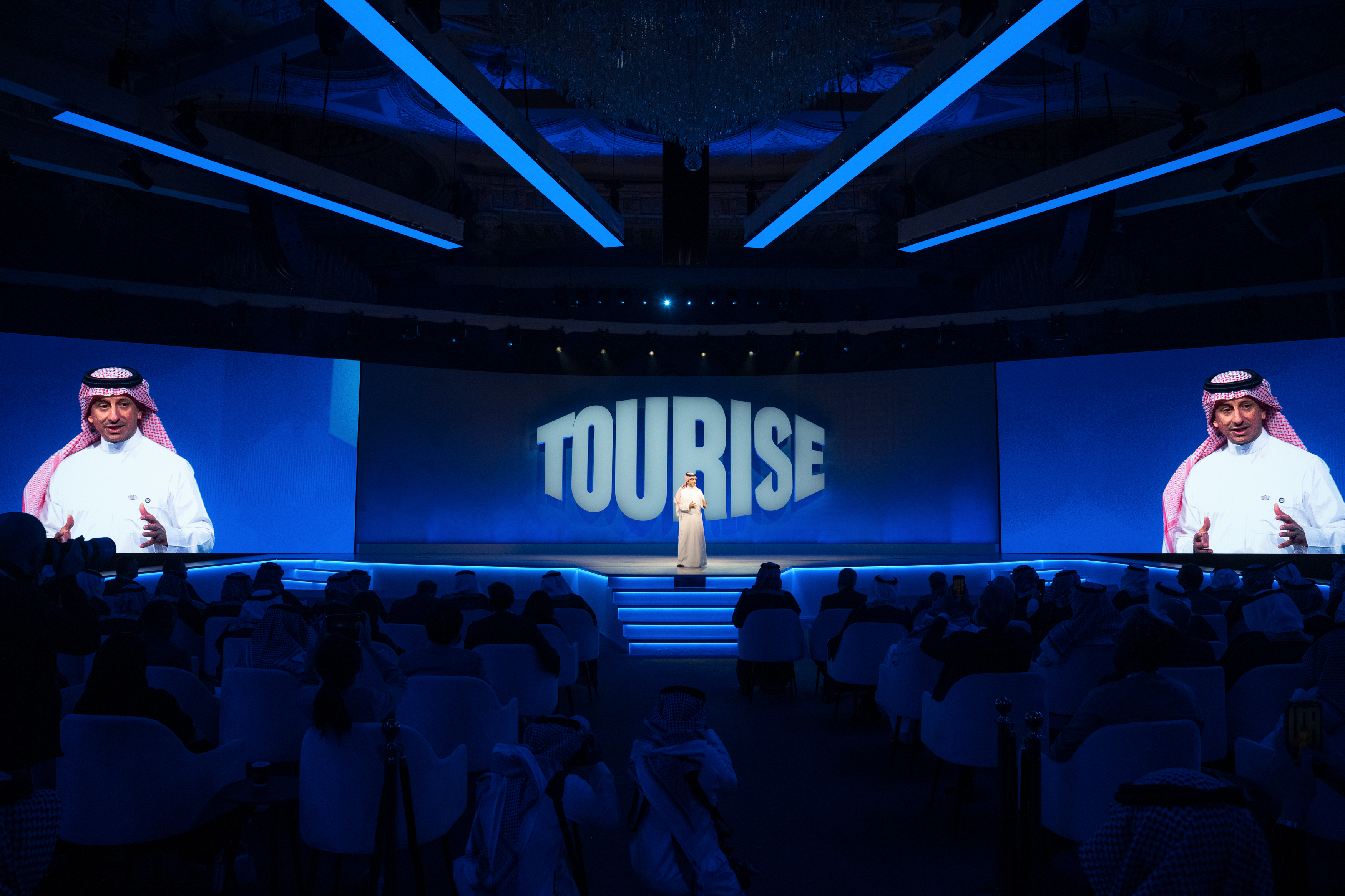 His Excellency Ahmed Al Khateeb, Saudi Arabia's Minister of Tourism and Chairman of TOURISE, opens the inaugural TOURISE Summit in Riyadh.