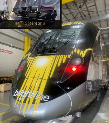 Brightline and Sotereon.AI partner to deliver next-generation LiDAR-based corridor management solutions.