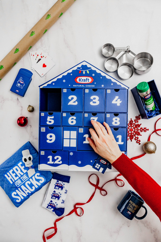 Kraft Natural Cheese is giving fans a new reason to smile this season with the debut of its first-ever Holiday Advent Calendar — a whimsical, cheese-inspired countdown designed to bring families together in the kitchen.
