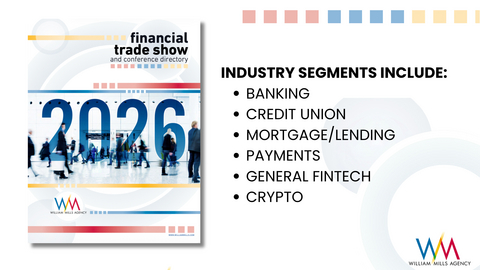 original 2026 Financial Trade Show Guide now available from William Mills Agency.