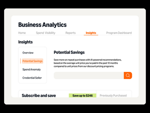 thumbnail Amazon Business Analytics introduces Savings Insights, an AI-powered feature that automatically identifies cost-saving opportunities through smart analysis of purchasing patterns and available discounts.