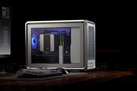 MasterFrame 400 Mesh shown with V4 3DHP air cooler.