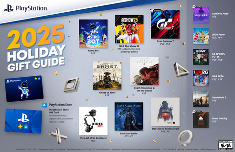 thumbnail Explore the 2025 PlayStation Holiday Gift Guide featuring the year’s must-play games on PlayStation 5 (PS5)