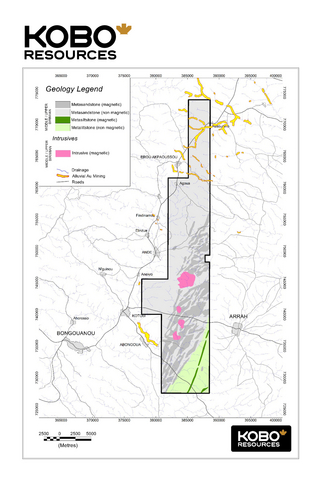 thumbnail Figure 5: Interpreted Geology Map of the Kotobi Licence
