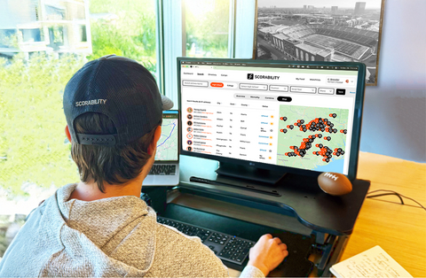 College coaches use Scorability to find athletes who fit their specific team needs -- filtering athletes by academic, athletic, and mentality attributes, with results viewed on an interactive map to streamline the recruiting process.