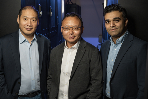 original PowerLattice founders Gang Ren (Head of Engineering), Dr. Peng Zou (CEO & President), and Sujith Dermal (Head of Systems & Apps) are reimagining power delivery for next-generation AI accelerators with the industry's first power delivery chiplet.