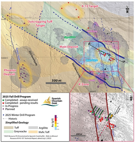 thumbnail Figure 2: Drill Collar Location Map for 2025 Fall Drill Program