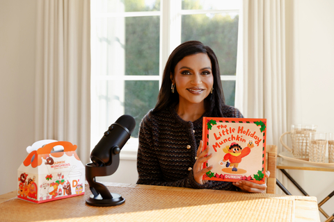 Dunkin’ is sprinkling extra joy into the holidays with The Little Holiday MUNCHKIN™ – a new children’s book and animated spot narrated by Emmy®–nominated writer, producer and director Mindy Kaling.