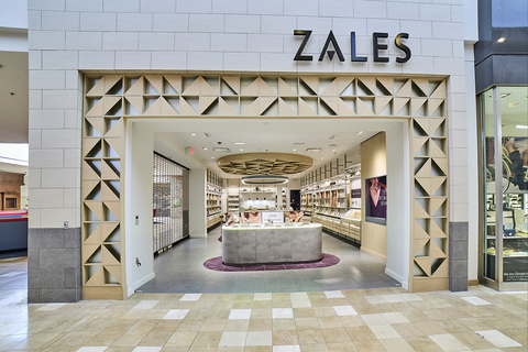 original Zales New Storefront in Chandler Fashion Mall, Arizona. Courtesy of Zales.