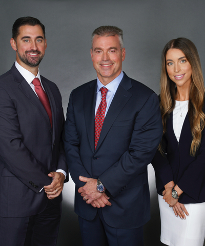 The Americas Financial Group at Insigneo. From left to right: José Cabrera Jr., José Cabrera Sr. and Kristina Cabrera.