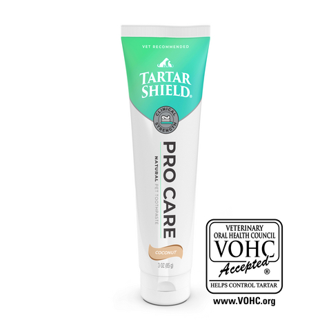 original Tartar Shield® Natural Pet Toothpaste Granted VOHC® Seal of Acceptance