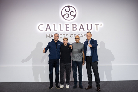 (L to R) Dries Roekaerts, President Customer Experience at Barry Callebaut; Matias Muchnick, Co-Founder and CEO at NotCo; Amr Arafa, Chief Digital Officer at Barry Callebaut; Peter Feld, CEO at Barry Callebaut