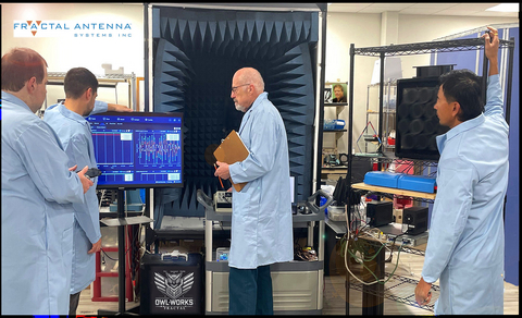 original Researchers with FRACTAL's OWL WORKS(TM) review data from a drone disabled with the new acoustic JERECHO(TM) platform