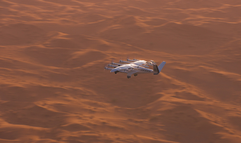 original Archer’s Midnight eVTOL aircraft during a recent test flight in the Middle East