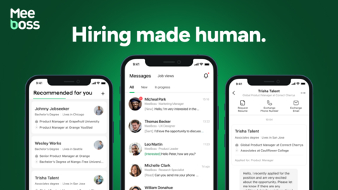 original MeeBoss' chat-first job matching platform gives startup hiring managers instant talent recommendations and connects them directly with jobseekers through chat.