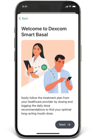 original Dexcom Smart Basal is designed to make basal insulin initiation and management simpler and more personalized for users and their healthcare providers.