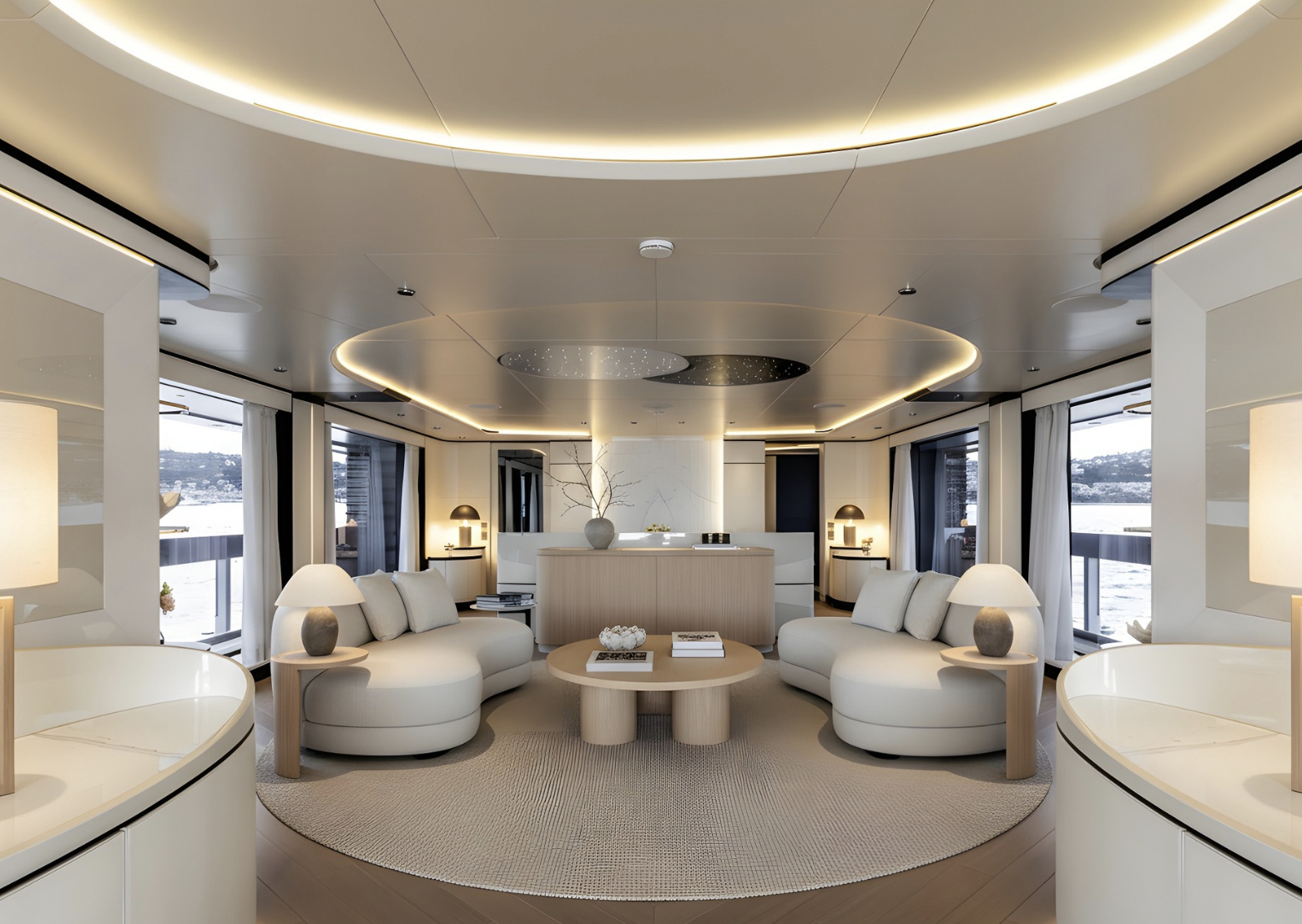 M/Y MANGUSTA 50M: AI generated interior ideas by RYI internal team