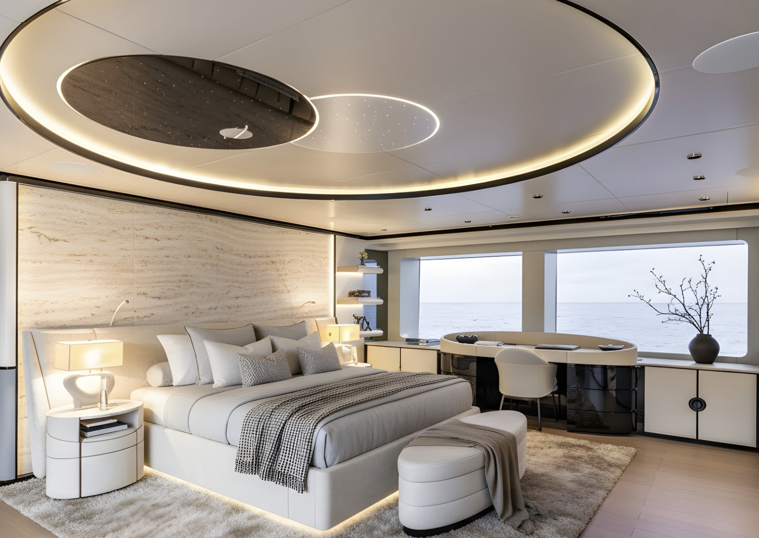 M/Y MANGUSTA 50M: AI generated interior ideas by RYI internal team