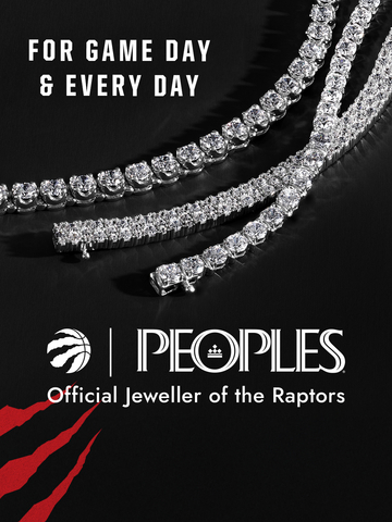 Peoples Jewellers joins forces with the Toronto Raptors as the official jeweller