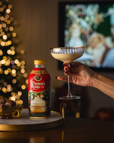 original When the holiday hustle takes over, Promised Land® Dairy's Old-Fashioned Eggnog invites you to take a break and savor the season.