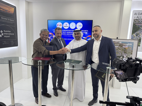 thumbnail Signing ceremony representatives (left to right): Prof. Adjunct M. Nurazmi Abas, CEO, PAC; Robert Wedertz, SVP, BigBear.ai; Mohammed Bin Jumah, CEO, Vigilix; Saeed Al Qassimi, Vice Chairman, Easy Lease